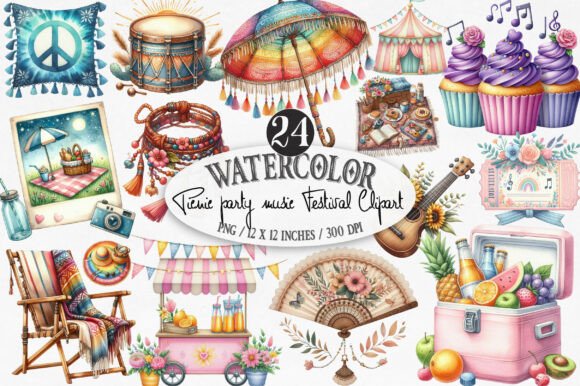 Download Picnic Party Music Festival Clipart - Art Collection