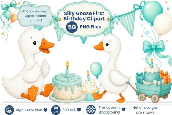 Download Silly Goose Birthday Clipart - Art Collection