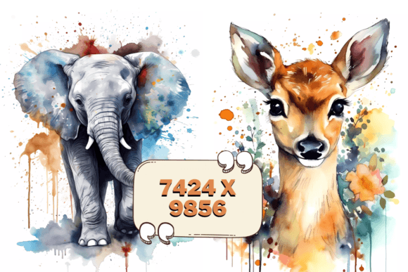 Download 23 Watercolor Animals Clipart Bundle HQ - Art Collection