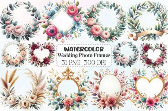 Download Wedding Photo Frames Clipart - Art Collection