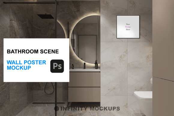 Download Bathroom Canvas Wall Art Mockup - Art Collection