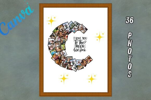 Download Moon Canva Photo Collage Frame - Moon Collection