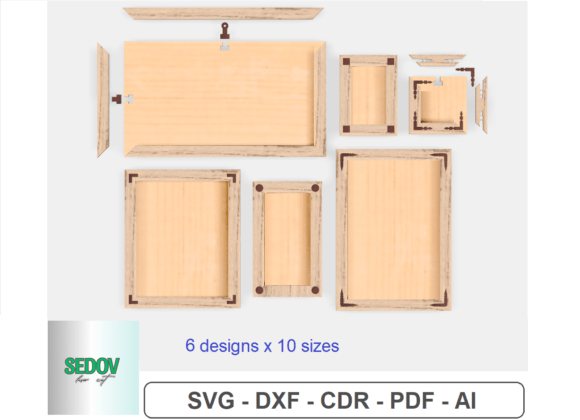 Download Photo Frame Bundle Laser Cut Files - Laser cut file Collection