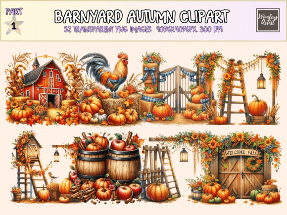 Download Barnyard Autumn Clipart - Art Collection