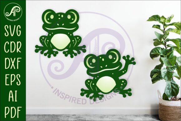 Download Cute Frogs, SVG Laser Cut File - Laser cut file Collection