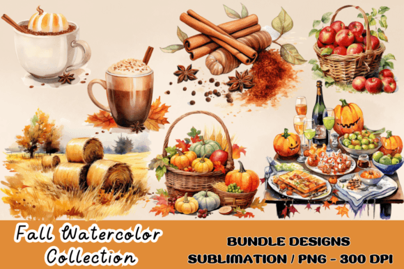 Download Watercolor Fall Decor Clipart Autumn PNG - Art Collection