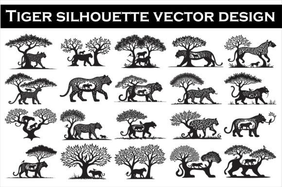 Download Beautiful Cheetah Silhouette Vector Art - Art Collection