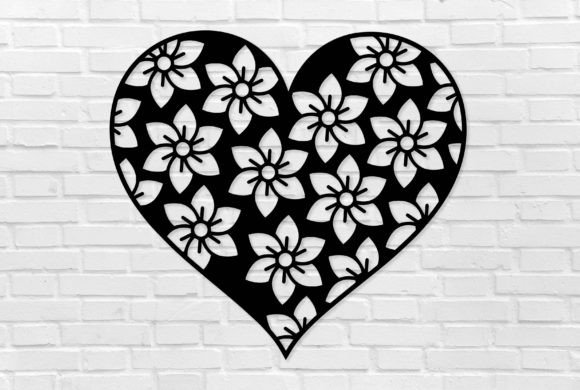 Download Floral Heart Wall Interior Decor Crafts - Art Collection