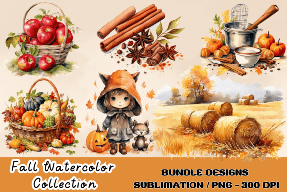Download Watercolor Fall Decor Clipart Autumn PNG - Art Collection