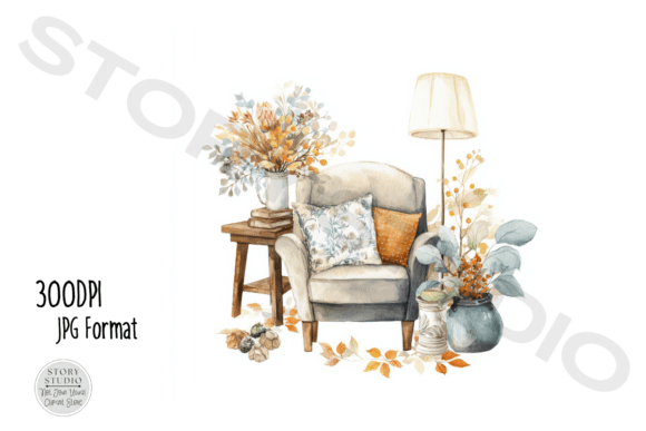 Download Cozy Autumn Decor Clipart Bundle - Art Collection