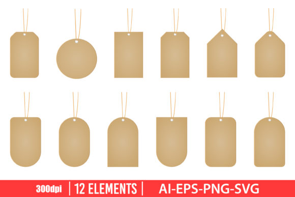 Download Price Tag Mockup Clipart Set - Art Collection