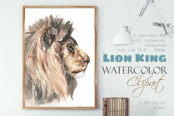 Download Lion King Watercolor Lion Head Clipart - Art Collection