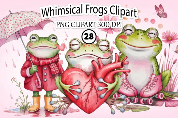 Download Whimsical Frogs Clipart - Art Collection